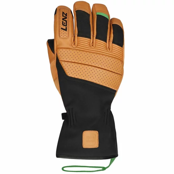 Manusi schi din piele, pentru barbati, Lenz Think About Ski Glove, maro-negru