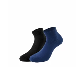 Set 2 perechi sosete Lenz Running 3.0, albastru/negru