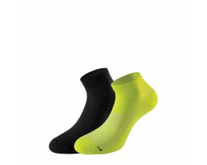 Set 2 perechi sosete Lenz Running 3.0, galben/negru
