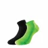 Set 2 perechi sosete Lenz Running 3.0, verde/negru