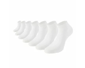 Set 7 perechi sosete numerotate Lenz Duos sneaker 1-7, alb