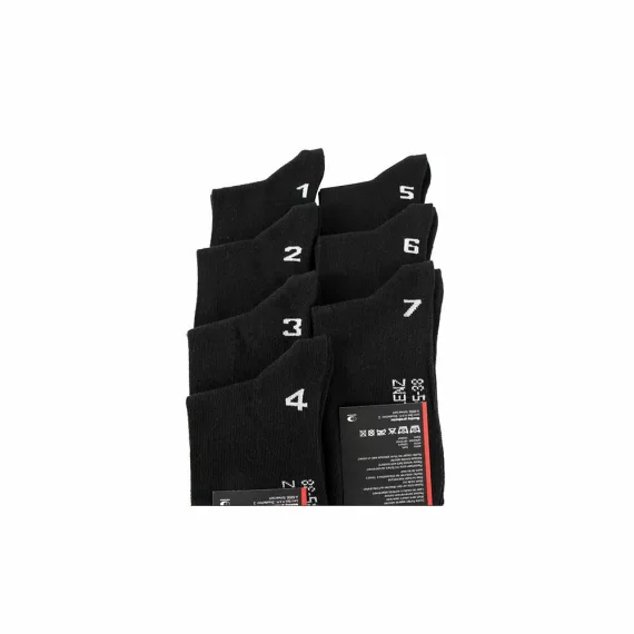 Set 7 perechi sosete numerotate Lenz Duos sneaker 1-7, negru