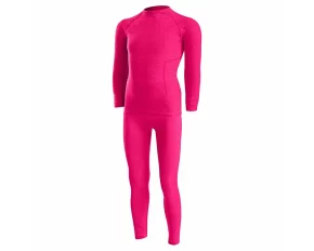 Set functional bluza si pantaloni termici pentru copii, Lenz Underwear Kids, roz