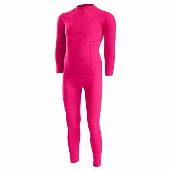 Set functional bluza si pantaloni termici pentru copii, Lenz Underwear Kids, roz