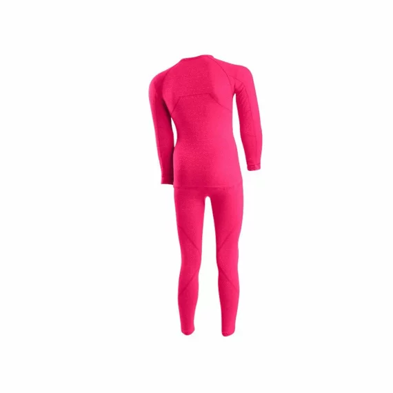 Set functional bluza si pantaloni termici pentru copii, Lenz Underwear Kids, roz