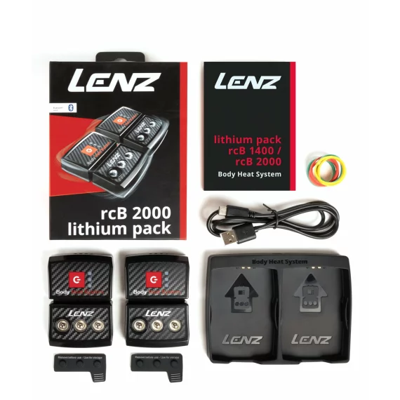 Set sosete incalzite Lenz HEAT SOCK 6.1 TOE CAP MERINO COMPRESSION cu acumulatori litium RCB 2000 USB