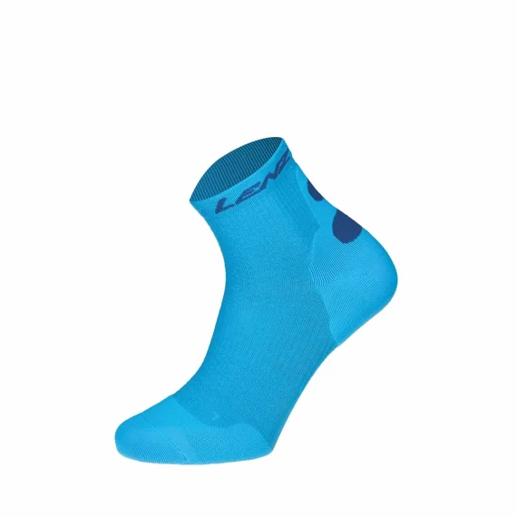 Sosete compresie Lenz Compression Socks 8.0 low merino, albastru deschis