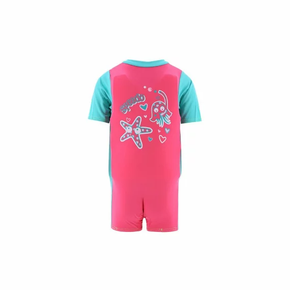 Costum de inot plutitor pentru fete, Speedo Junior Sea Squad, roz