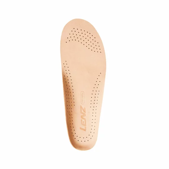Set 2 branturi pentru pantofi sport, Lenz Insole Top Leather Perforated FM 60.09, culoare maro