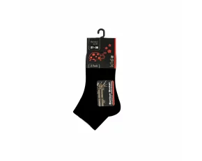 Set 2 perechi sosete pentru copii Lenz Kids Soft touch Quarters, negru