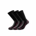 Set 3 perechi sosete Lenz Performance Multisport, negru