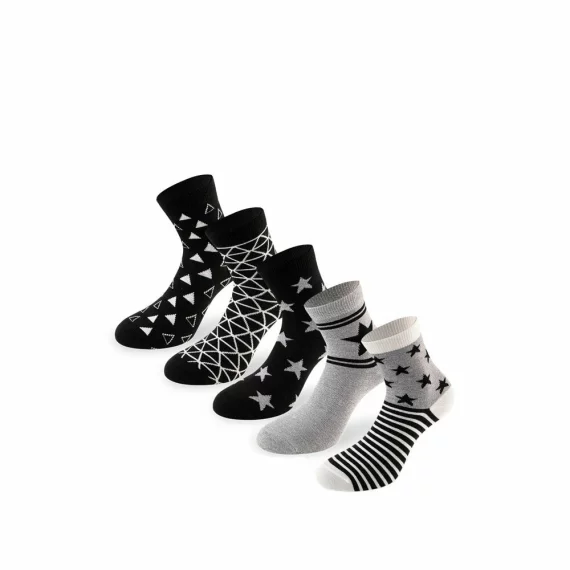 Set 5 perechi sosete pentru copii Lenz Girls 5 pack, multicolor