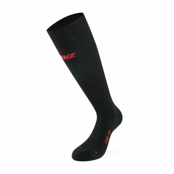 Sosete schi Lenz Compression 2.0 Merino, negru