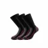 Set 3 perechi sosete Lenz Performance Multisport, negru