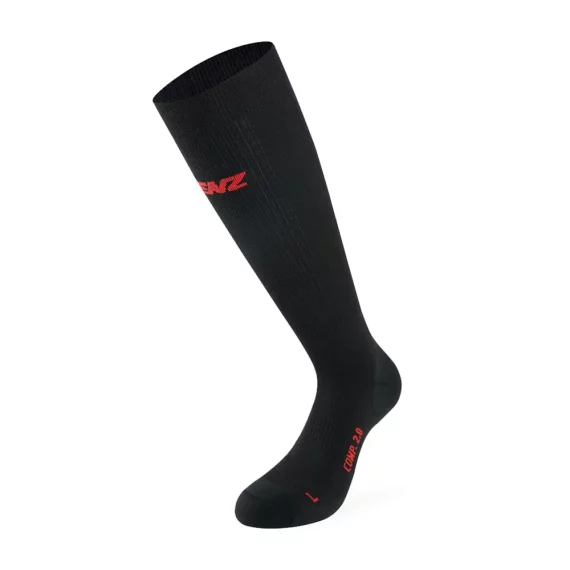 Sosete schi Lenz Compression 2.0 Merino, negru