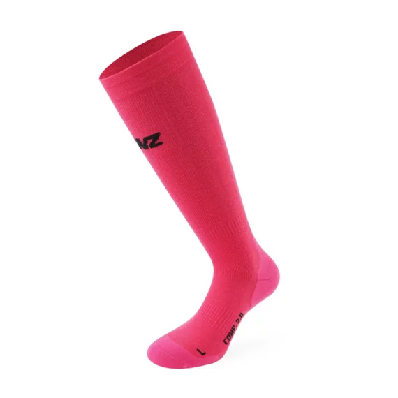 Sosete schi Lenz Compression 2.0 Merino, roz