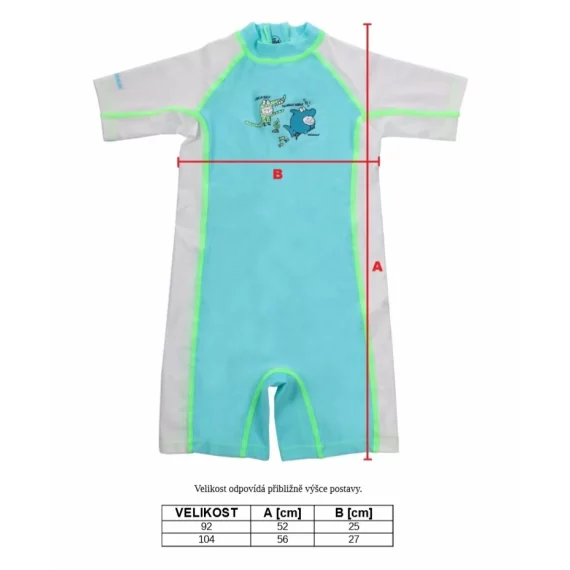 Costum baie copii Junior Suit UV, roz