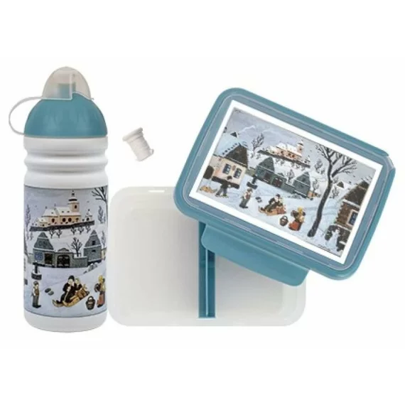 Sticla si caserola pentru gustari/ pranz Lada Sledding Children