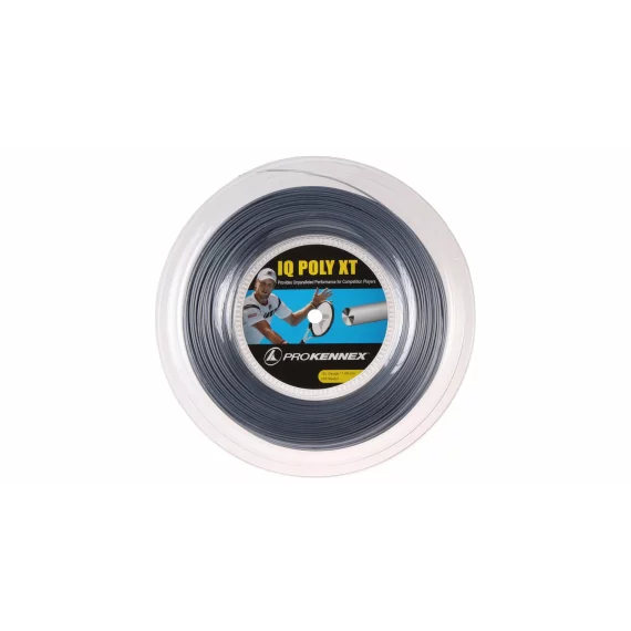 Poly IQ XT tennis string 200 m silver