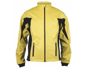 Ski Windproof softshell jacket yellow-black