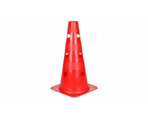 Con sport cu gauri pentru antrenament Merco Vario, 38 cm, rosu