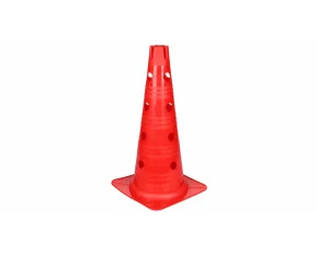 Con sport cu gauri pentru antrenament Merco Vario, 46 cm, rosu