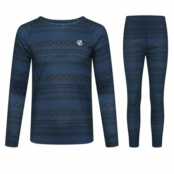 Set functional bluza si pantaloni termici pentru copii, Dare2B Amaze, albastru