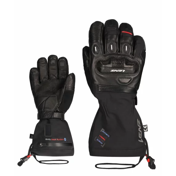 Manusi incalzite pentru motoclicleta sau ATV, Lenz Heat glove 1.0 finger cap Moto Touring acumulatori Lithium Pack RCB 1800