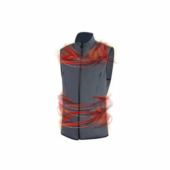 Vesta incalzita unisex Lenz HEAT VEST 2.0 si acumulatori LITHIUM PACK RCB 1800, culoare gri