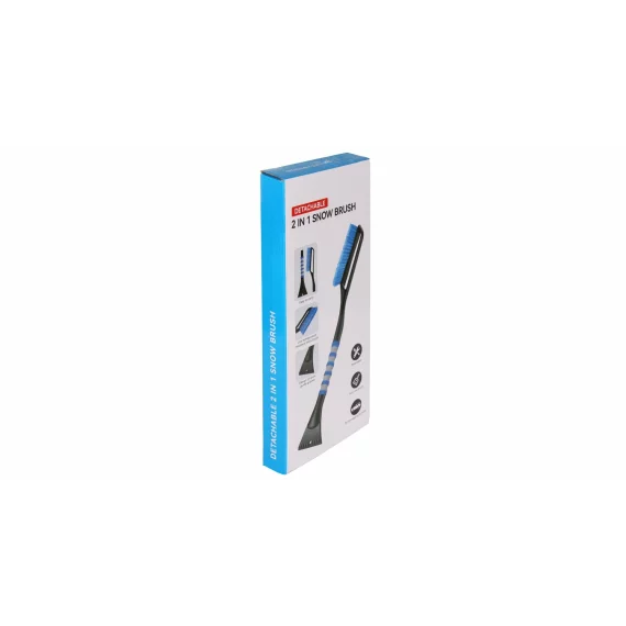 Racleta pliabila cu perie pentru masina Ice Care, portocaliu