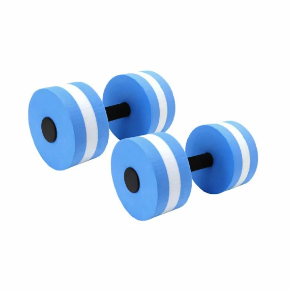 Set 2 gantere din spuma pentru aquagym sau aqyafitness, Merco Aquagym, albastru