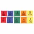 Set 10 saculeti didactici, Merco Bean Number, umplutura cu bile de cauciuc, multicolor
