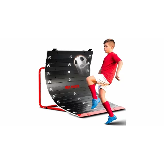 Perete curbat ricoseu pentru antrenament fotbal, tip pasator 100 x 80 x 75 cm