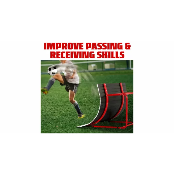 Perete curbat ricoseu pentru antrenament fotbal, tip pasator 100 x 80 x 75 cm