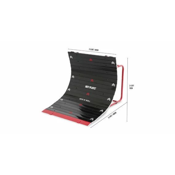 Perete curbat ricoseu pentru antrenament fotbal, tip pasator 100 x 80 x 75 cm