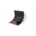 Perete curbat ricoseu pentru antrenament fotbal, tip pasator 100 x 80 x 75 cm