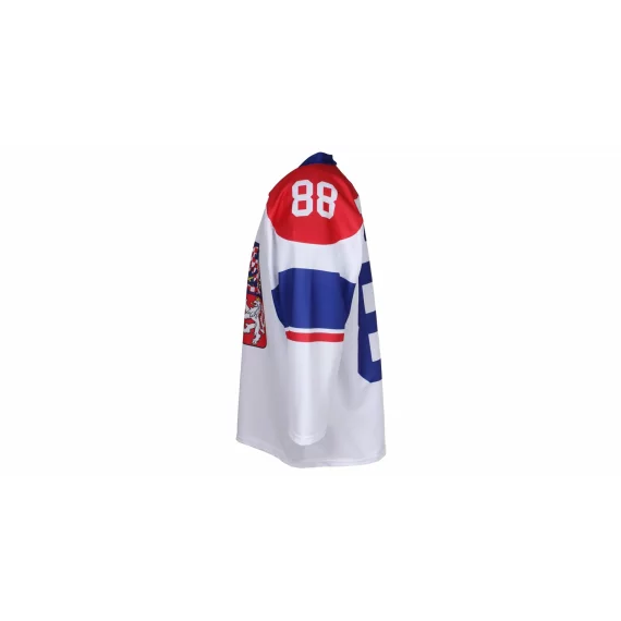 Tricou de hochei replica CZ Nagano 1998, alb