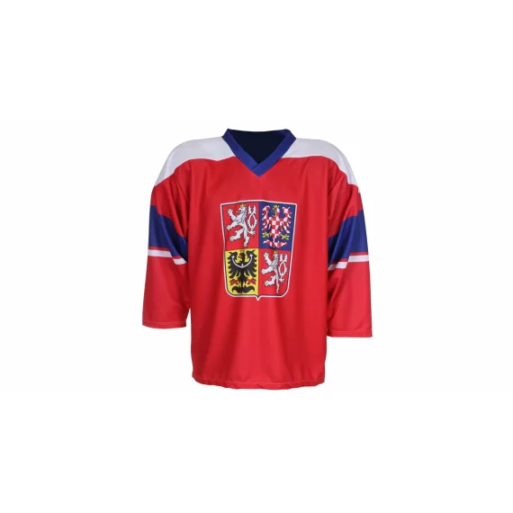 Tricou de hochei replica CZ 2024, rosu