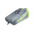 Geanta tenis Core 6R Combi 2021, gri-galben