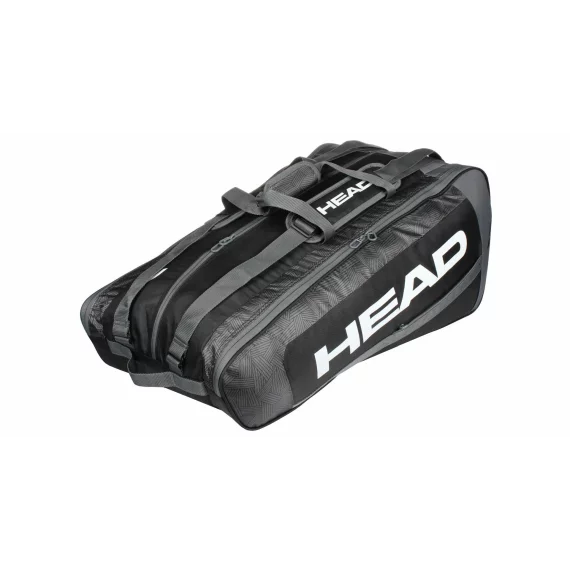Geanta tenis Core 9R Supercombi 2021, negru-alb
