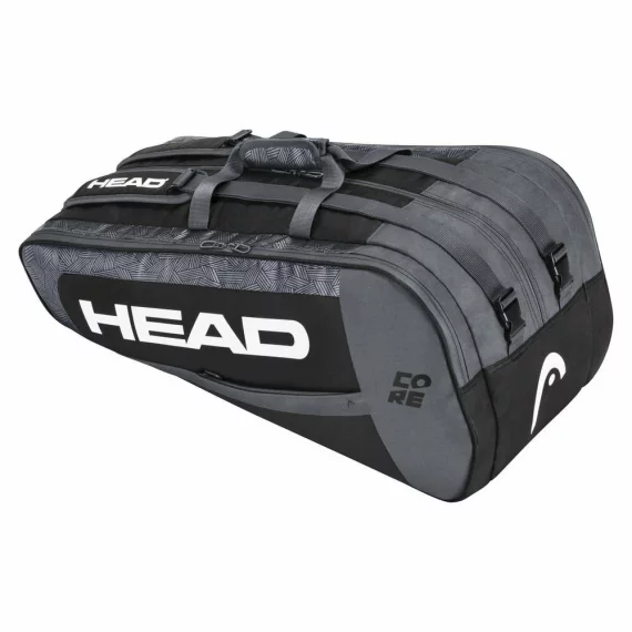 Geanta tenis Core 9R Supercombi 2021, negru-alb