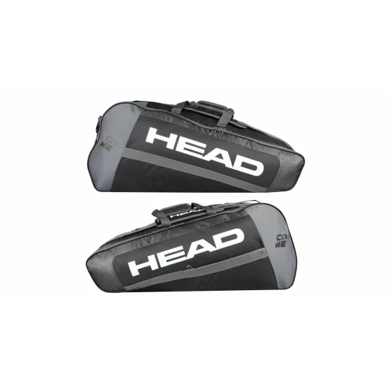 Geanta tenis Core 9R Supercombi 2021, negru-alb