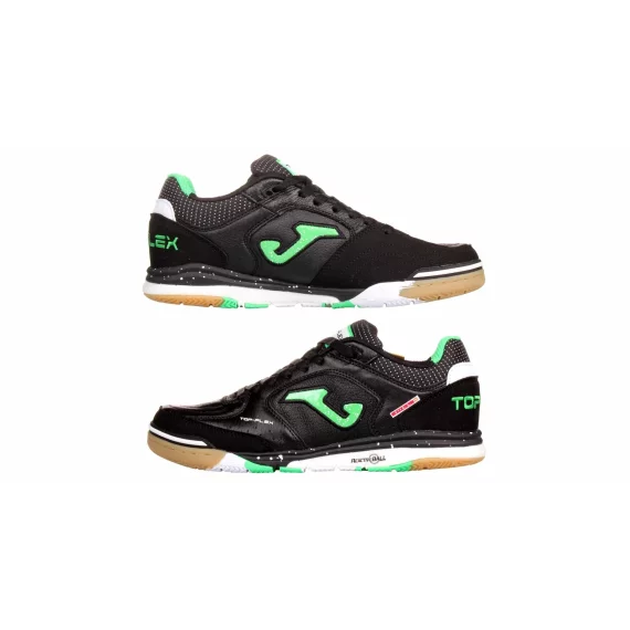 Pantofi fotbal de interior Joma Top Flex Rebound 2401, negru-verde