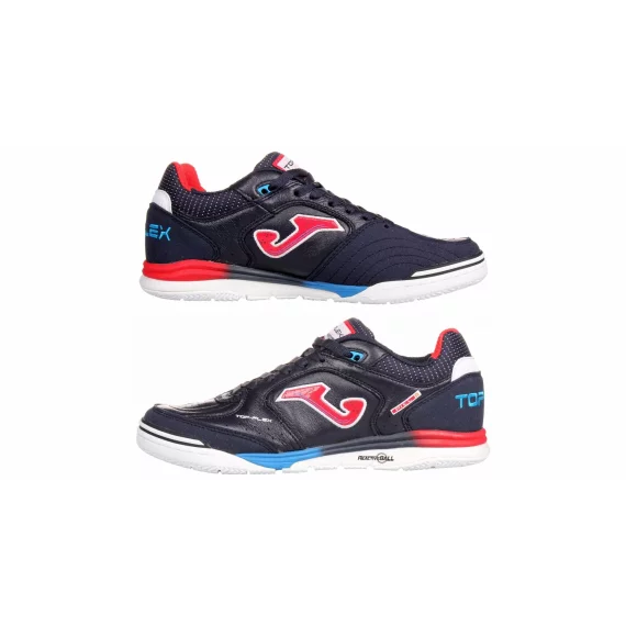 Pantofi fotbal de interior Joma Top Flex Rebound 2403, albastru inchis-rosu