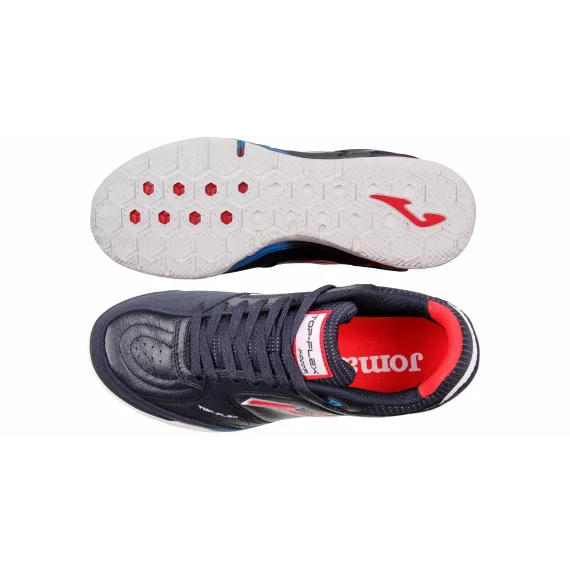 Pantofi fotbal de interior Joma Top Flex Rebound 2403, albastru inchis-rosu