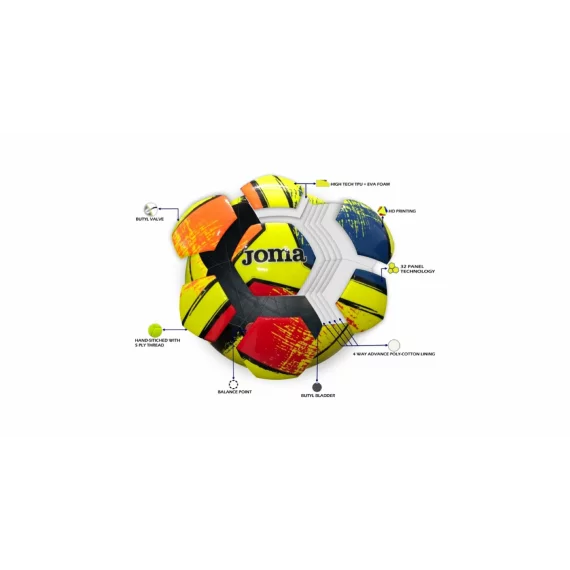 Minge fotbal Joma Dali II, gri-verde
