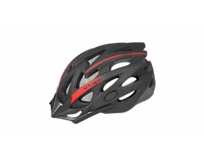 Casca de bicicleta Twister negru-rosu