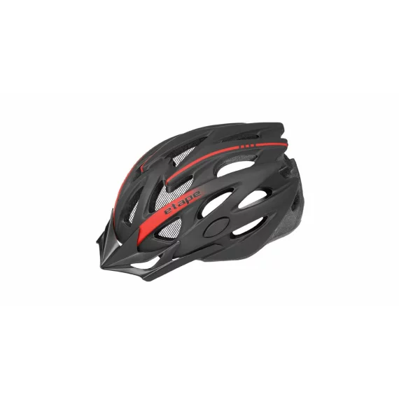Casca de bicicleta Twister negru-rosu