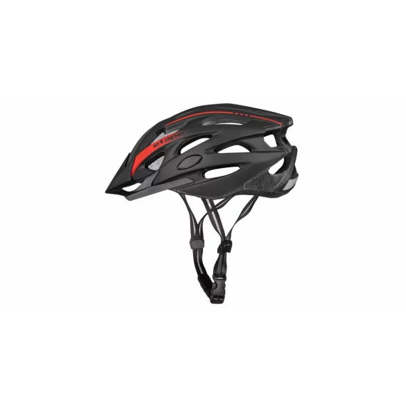 Casca de bicicleta Twister negru-rosu