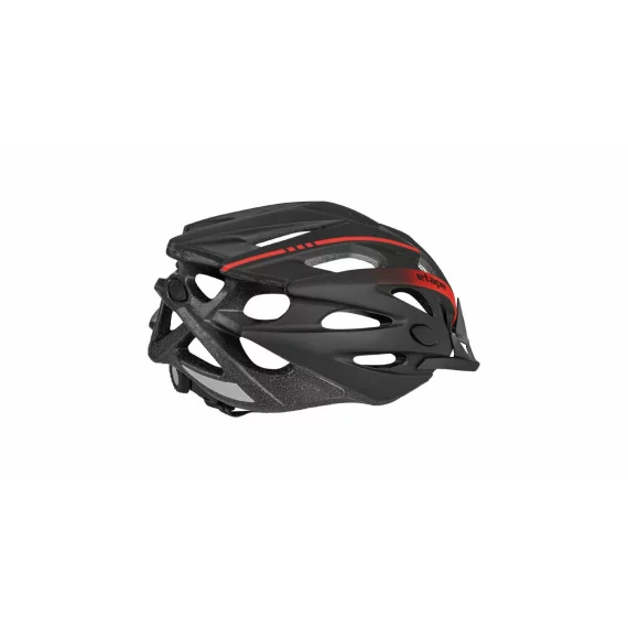Casca de bicicleta Twister negru-rosu